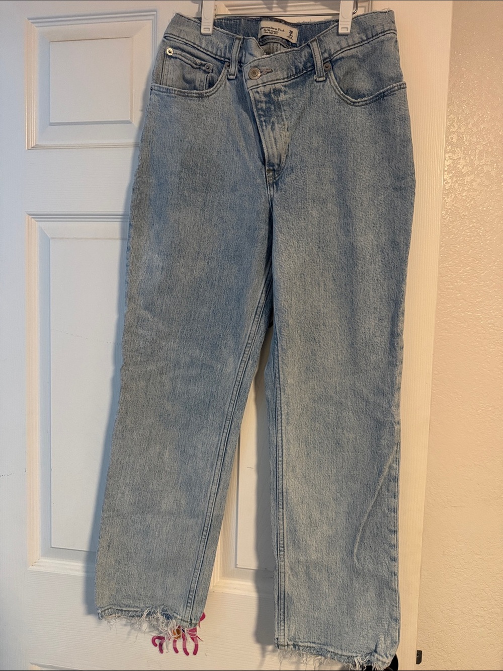 Light Blue High-Rise Straight Leg Women's Jeans